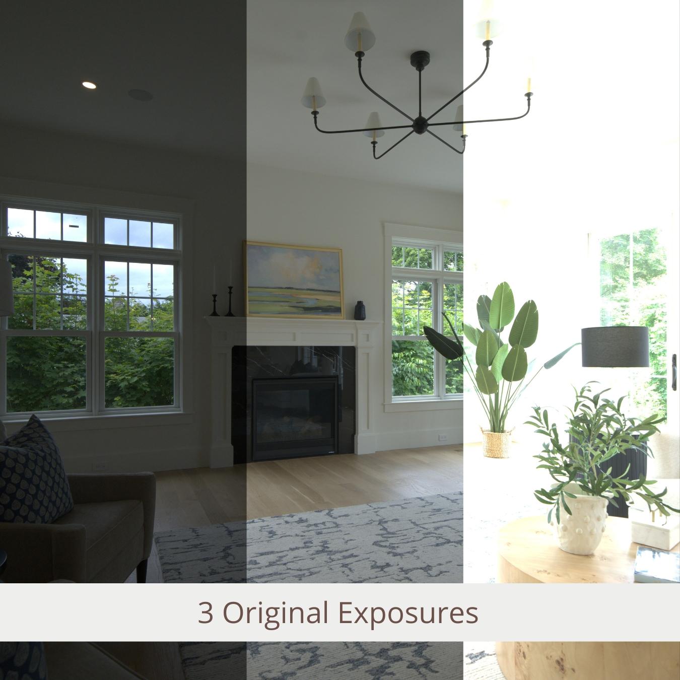 HDR real estate photo editing exposures